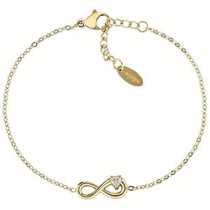 Bracciale Amen Donna Acciaio donna in Acciaio Zircone ACBR1801G - ACBR1801G
